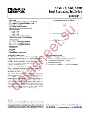 ADG3245BRU datasheet  